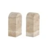 2 Travertine Bookends