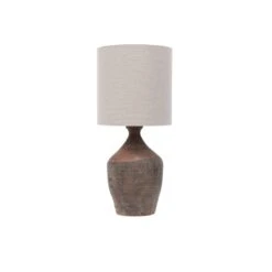 Aged Clay Table Lamp