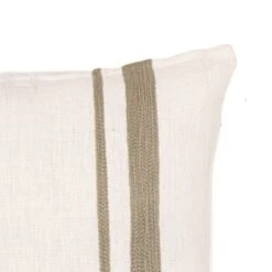 Arias Linen Cushion Cover | White/Natural 45x45cm -Home Sale Shop zoco home arias linen cushion cover white natural 45x45cm 55232991756631