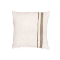 Arias Linen Cushion Cover | White/Natural 45x45cm