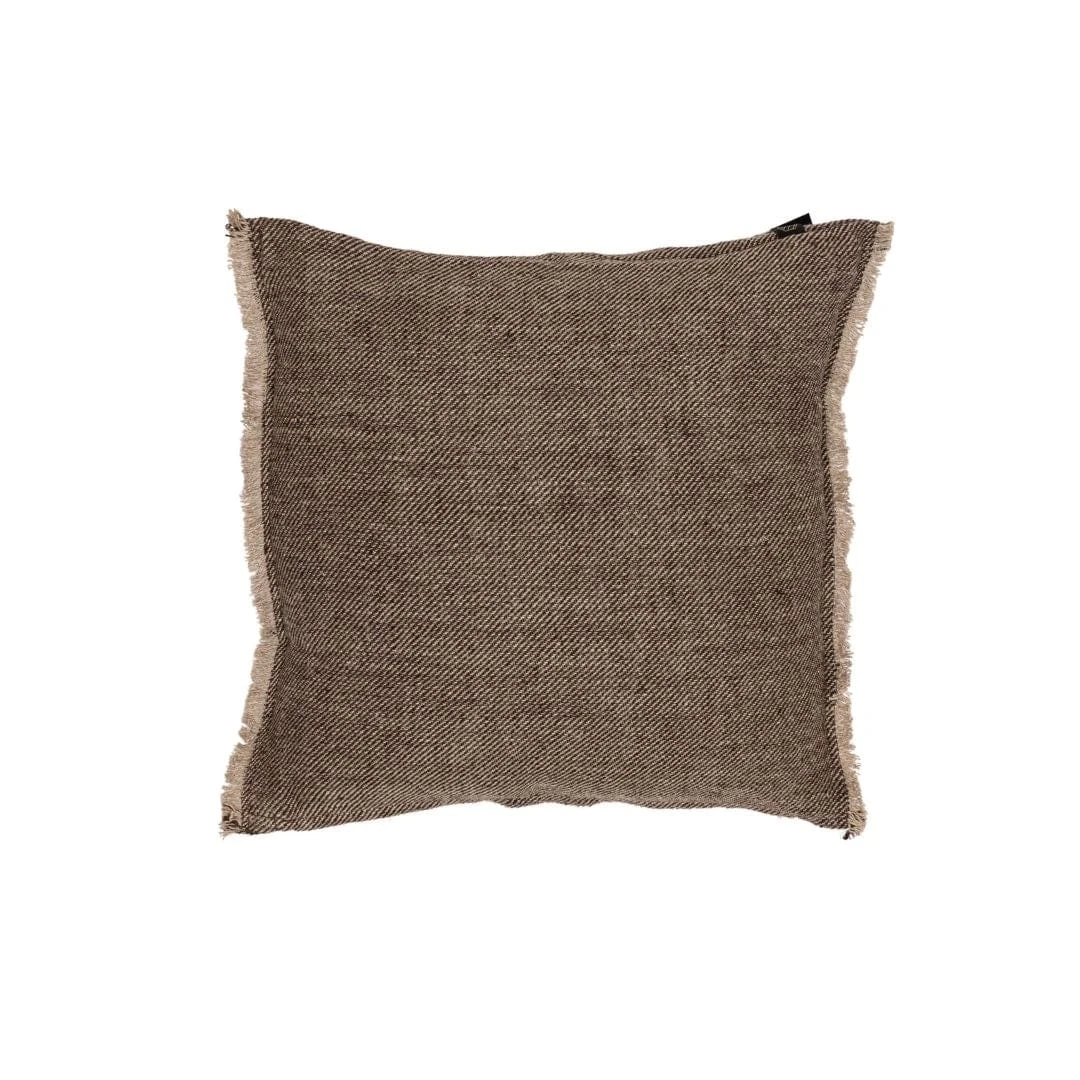 Athea Linen Cushion Cover | Brown 45x45cm 1 Athea Linen Cushion Cover | Brown 45x45cm
