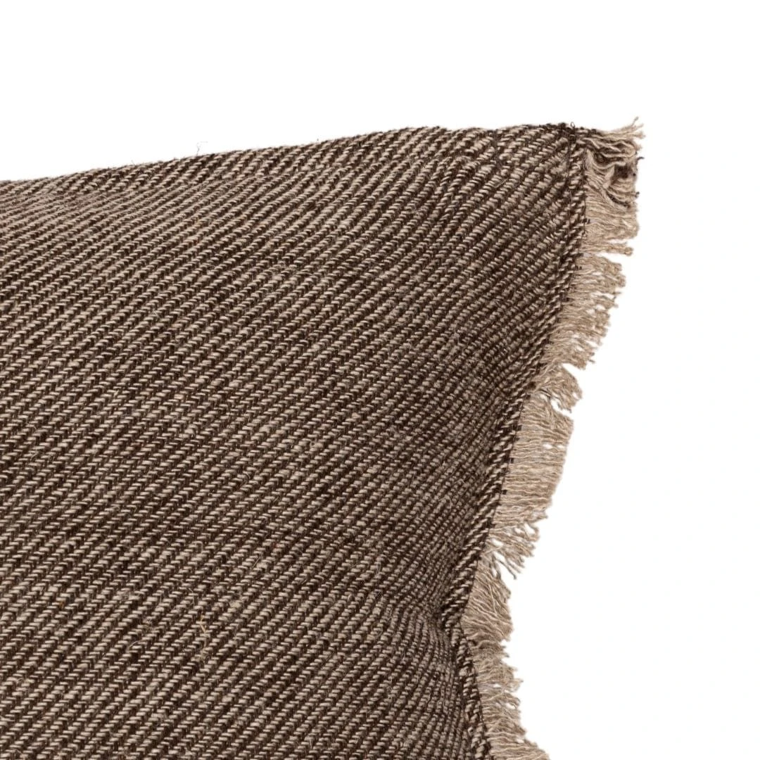 Athea Linen Cushion Cover | Brown 45x45cm 5 Athea Linen Cushion Cover | Brown 45x45cm - Image 5