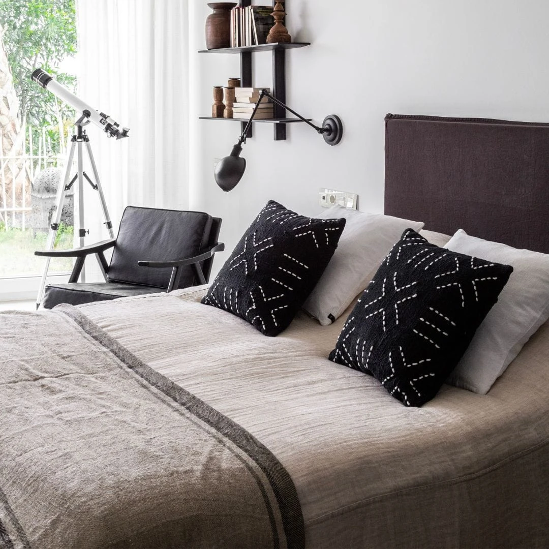 Bali Cushion Cover | Black 45x45cm 2 Bali Cushion Cover | Black 45x45cm - Image 2