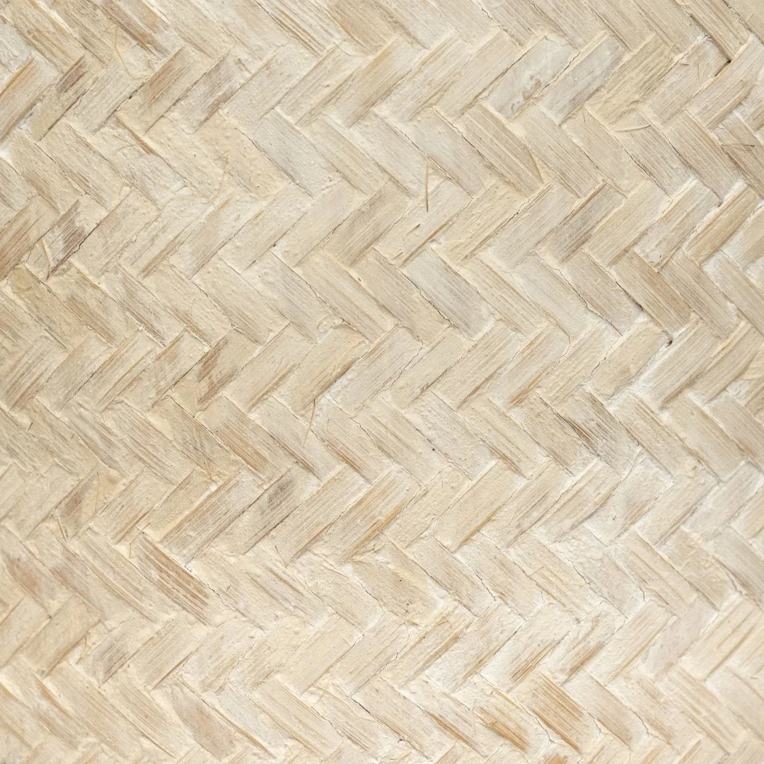 Bamboo Basket | Whitewashed 40x75cm 6 Bamboo Basket | Whitewashed 40x75cm - Image 6