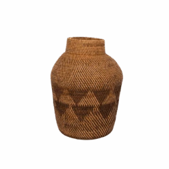 Black Patterned Tribal Basket| 50cm