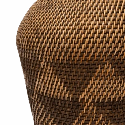 Black Patterned Tribal Basket| 50cm -Home Sale Shop zoco home black patterned tribal basket 50cm 60823954522455