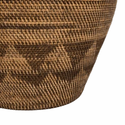 Black Patterned Tribal Basket | 70cm -Home Sale Shop zoco home black patterned tribal basket 70cm home accessories 60823957209431