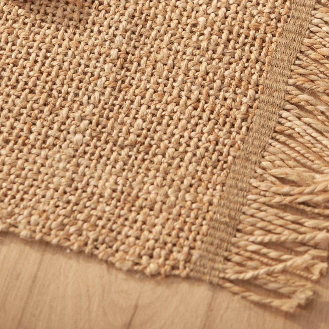 Braided Jute Rug | Natural 90x150cm 3 Braided Jute Rug | Natural 90x150cm - Image 3
