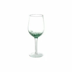 Bubble Wine Glass | Light Green 21x8.5cm