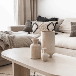 Chalk & Paper Mache Vase | White 7x13cm -Home Sale Shop zoco home ceramic paper mache vase white 7x7x13cm vases 53437545906519