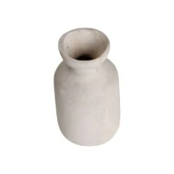Chalk & Paper Mache Vase | White 12x20.5cm -Home Sale Shop zoco home ceramics and paper vase white 12x12x20 5cm 50594973942103