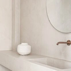 Chalk & Paper Mache Vase | White 12x19cm -Home Sale Shop zoco home chalk paper mache vase white 12x19cm vases 55851092934999