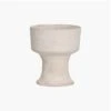 Chalk & Paper Mache Vase | White 15x17cm