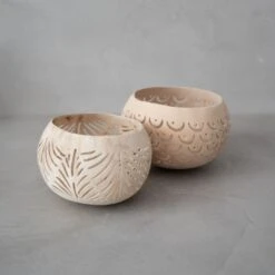 Coconut Tealight Holder | Natural 12x10cm -Home Sale Shop zoco home coconut tealight holder natural 12x10cm 60824427594071
