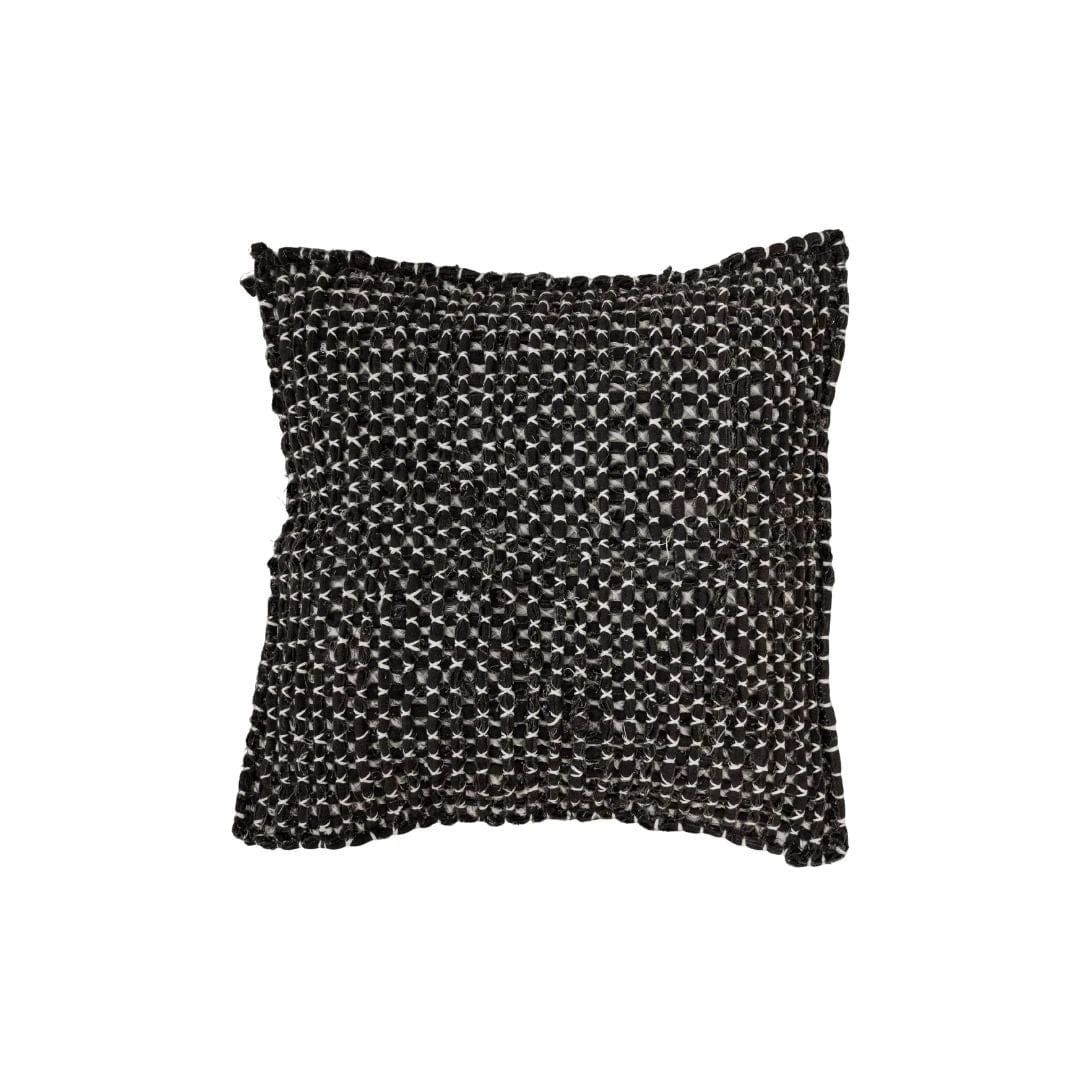 Cotton Cushion Cover Fancy | Black 50x50cm 1 Cotton Cushion Cover Fancy | Black 50x50cm