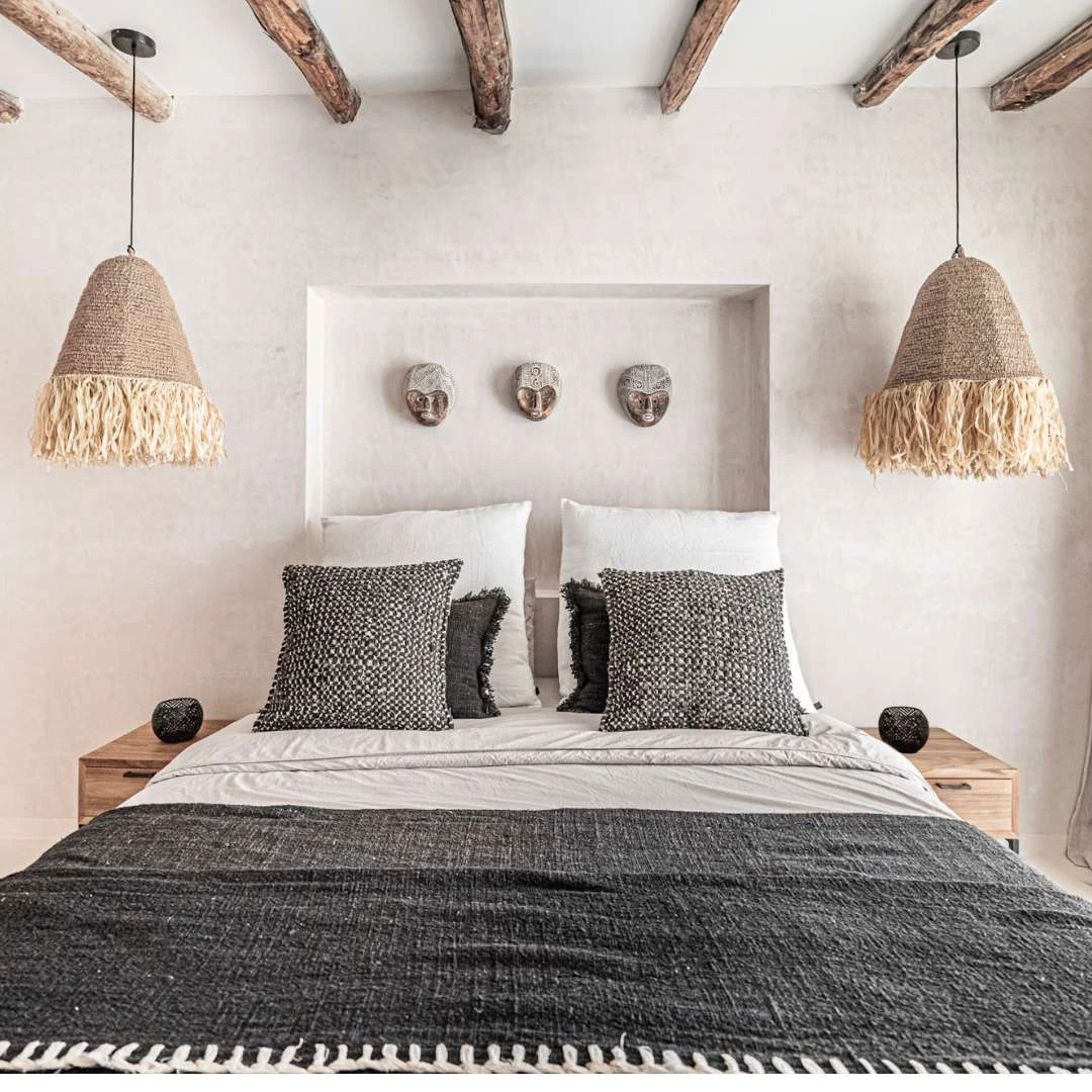 Cotton Cushion Cover Fancy | Black 50x50cm 3 Cotton Cushion Cover Fancy | Black 50x50cm - Image 3