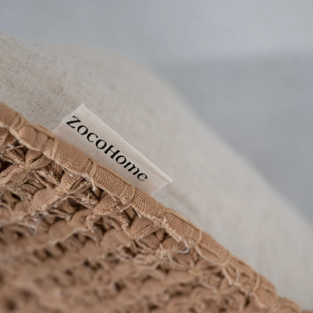 Cotton Cushion Cover Fancy | Oatmeal 50x50cm 6 Cotton Cushion Cover Fancy | Oatmeal 50x50cm - Image 6