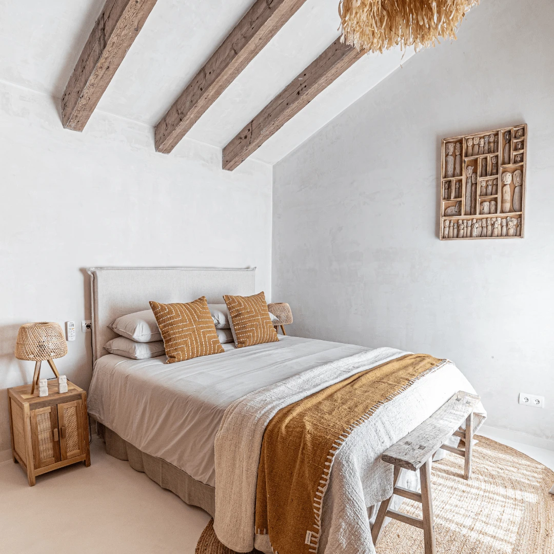 Cotton Cushion Cover Multi Stitch | Mustard 50x50cm 2 Cotton Cushion Cover Multi Stitch | Mustard 50x50cm - Image 2