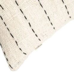 Soraya Cotton Cushion Cover Stripes | Off-White | 50x50cm -Home Sale Shop zoco home cotton cushion stripes off white 50x50cm textiles pillows 56989112697175
