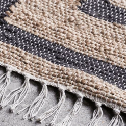 Cotton Jute Rug | Natural/Black 90x60cm -Home Sale Shop zoco home cotton jute rug natural black 90x60cm 38033802559700