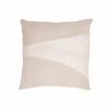 Patchwork Cotton Linen Cushion | Natural 50x50cm