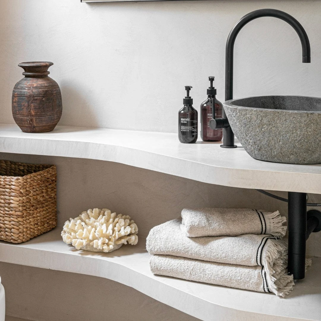 Cotton Towel | Beige 50x100cm 2 Cotton Towel | Beige 50x100cm - Image 2