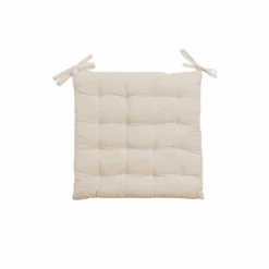 Cotton Seat Cushion | Sand 40x40x4cm