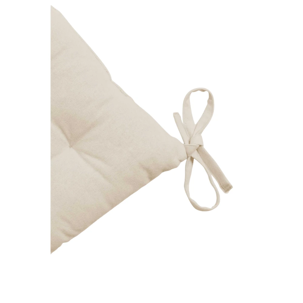 Cotton Seat Cushion | Sand 40x40x4cm 2 Cotton Seat Cushion | Sand 40x40x4cm - Image 2