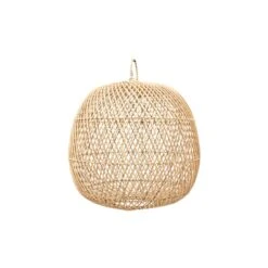 Earthy Rattan Ceiling Lamp | 34x34x31cm
