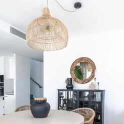 Fish Trap Lampshade | Natural 50cm -Home Sale Shop zoco home fish trap lampshade natural 50cm 60824150573399