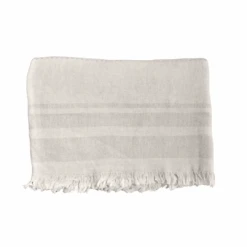 Fouta Linen Throw | Stone Beige 135x180cm -Home Sale Shop zoco home fouta linen throw stone beige 135x180cm 37363145474260