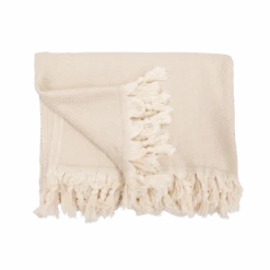 Fouta Throw | Beige 140x200cm -Home Sale Shop zoco home fouta throw beige 140x200cm bedspread 51579152695639