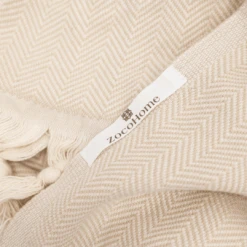 Fouta Throw | Beige 140x200cm -Home Sale Shop zoco home fouta throw beige 140x200cm bedspread 51579152859479