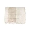 Fouta Throw | Black / White / Sand | 160x150cm
