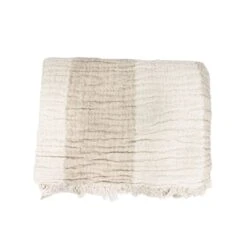 Fouta Throw | Black / White / Sand | 160x150cm
