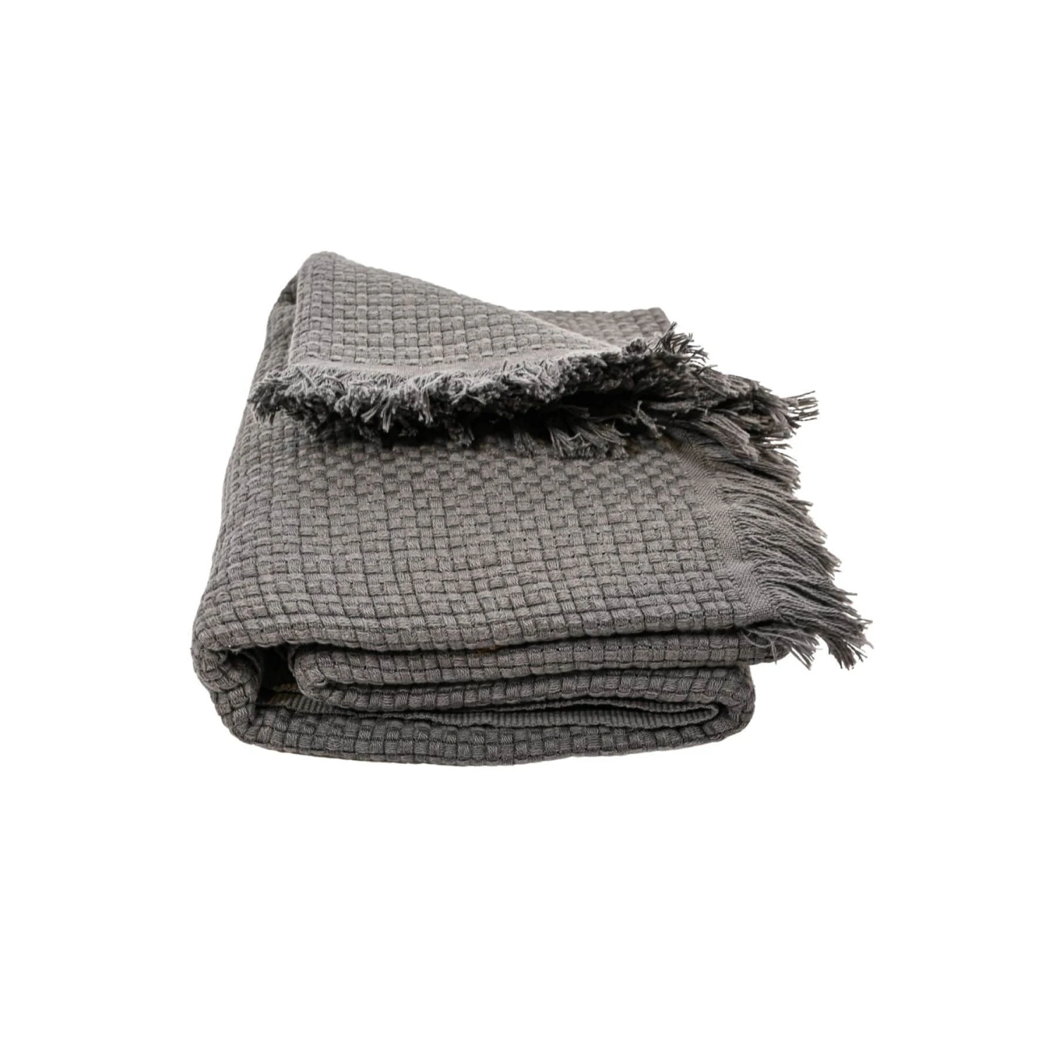 Fouta Throw | Dark Grey 125x180cm 3 Fouta Throw | Dark Grey 125x180cm - Image 3