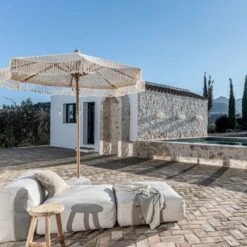 Fouta Throw Dotted Line | Natural/Black | 130x200cm -Home Sale Shop zoco home fouta throw dotted line natural black 130x200cm textiles 1123739007