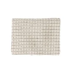 Fouta Throw Dotted Line | Natural/Black | 130x200cm