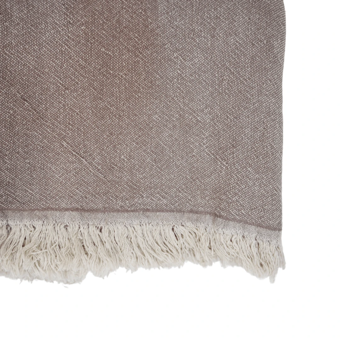 Fouta Throw | Double-Sided | Brown 135x185cm 3 Fouta Throw | Double-Sided | Brown 135x185cm - Image 3