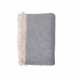 Fouta Throw | Double-Sided | Light Blue/Grey 135x185cm