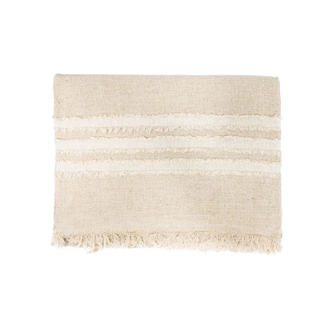 Fouta Throw | Natural / White | 135x200cm 1 Fouta Throw | Natural / White | 135x200cm