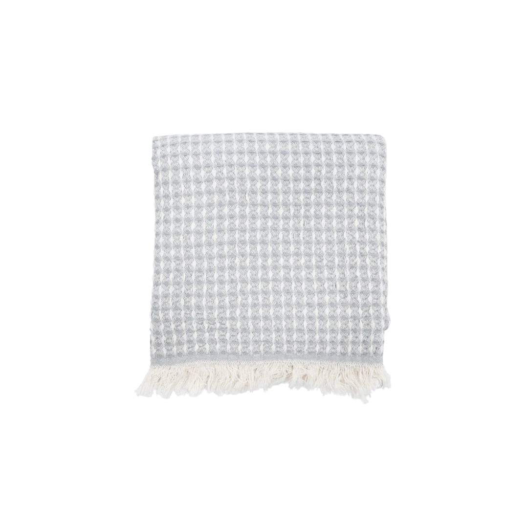 Fouta Waffle | Light Grey 180x100cm 1 Fouta Waffle | Light Grey 180x100cm