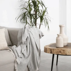 Fouta Waffle | Light Grey 180x100cm 7 Fouta Waffle | Light Grey 180x100cm -Home Sale Shop zoco home fouta waffle light grey 210x100cm towels 51651062071639