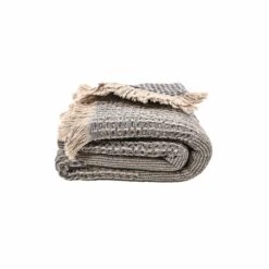 Fouta Waffle Throw | Blue 200x140cm -Home Sale Shop zoco home fouta waffle throw blue 200x140cm bedspread 30251909873821