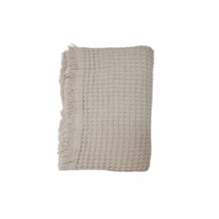 Fouta Waffle Throw | Cream 120x180cm