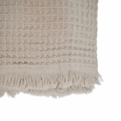 Fouta Waffle Throw | Cream 120x180cm -Home Sale Shop zoco home fouta waffle throw cream 120x180cm 37494101344468