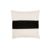 Bodrum Linen Cushion Cover | White/Black 45x45cm