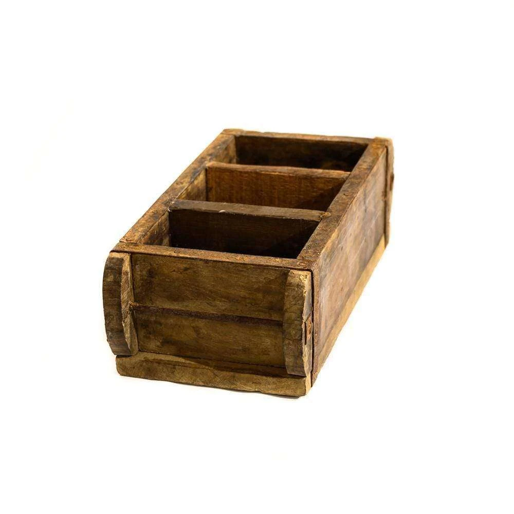 Wooden Vintage Storage Box | 3 Rooms - Image 3