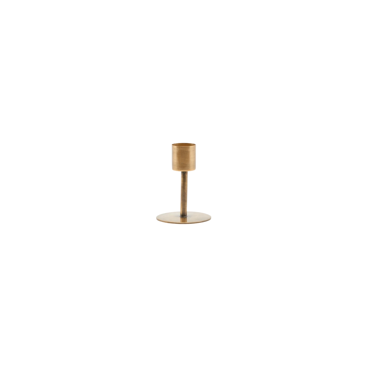 Iron Candle Stand | Brass 7x5cm 1 Iron Candle Stand | Brass 7x5cm