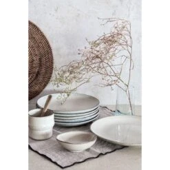Lake Stoneware Plate | Grey 27x3.5cm 7 Lake Stoneware Plate | Grey 27x3.5cm -Home Sale Shop zoco home lake stoneware plate grey 27x3 5cm home accessories 36371775750356
